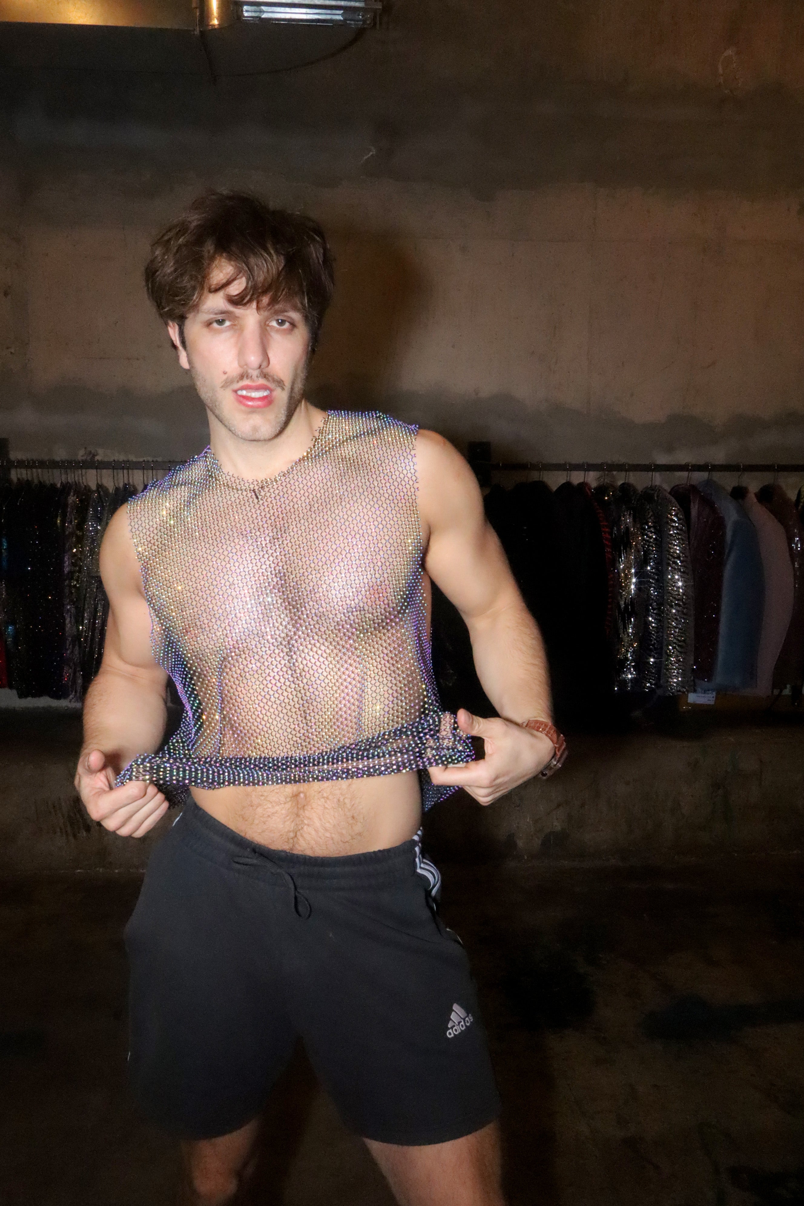 Crystal Mesh Top