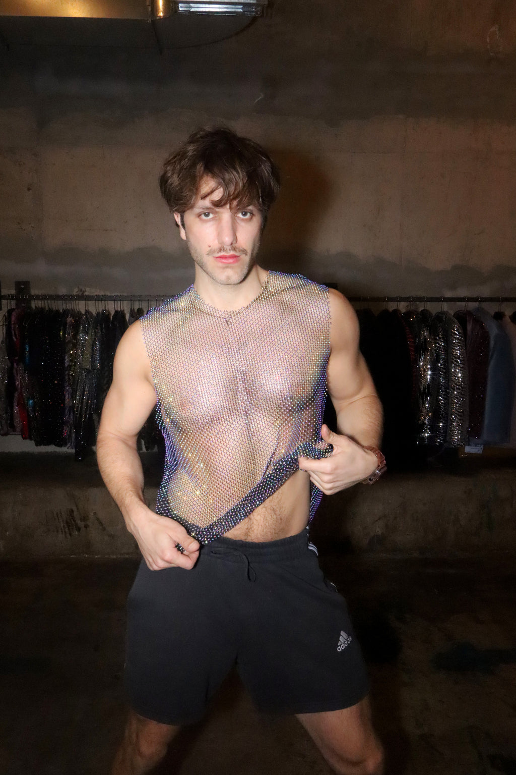 Crystal Mesh Top