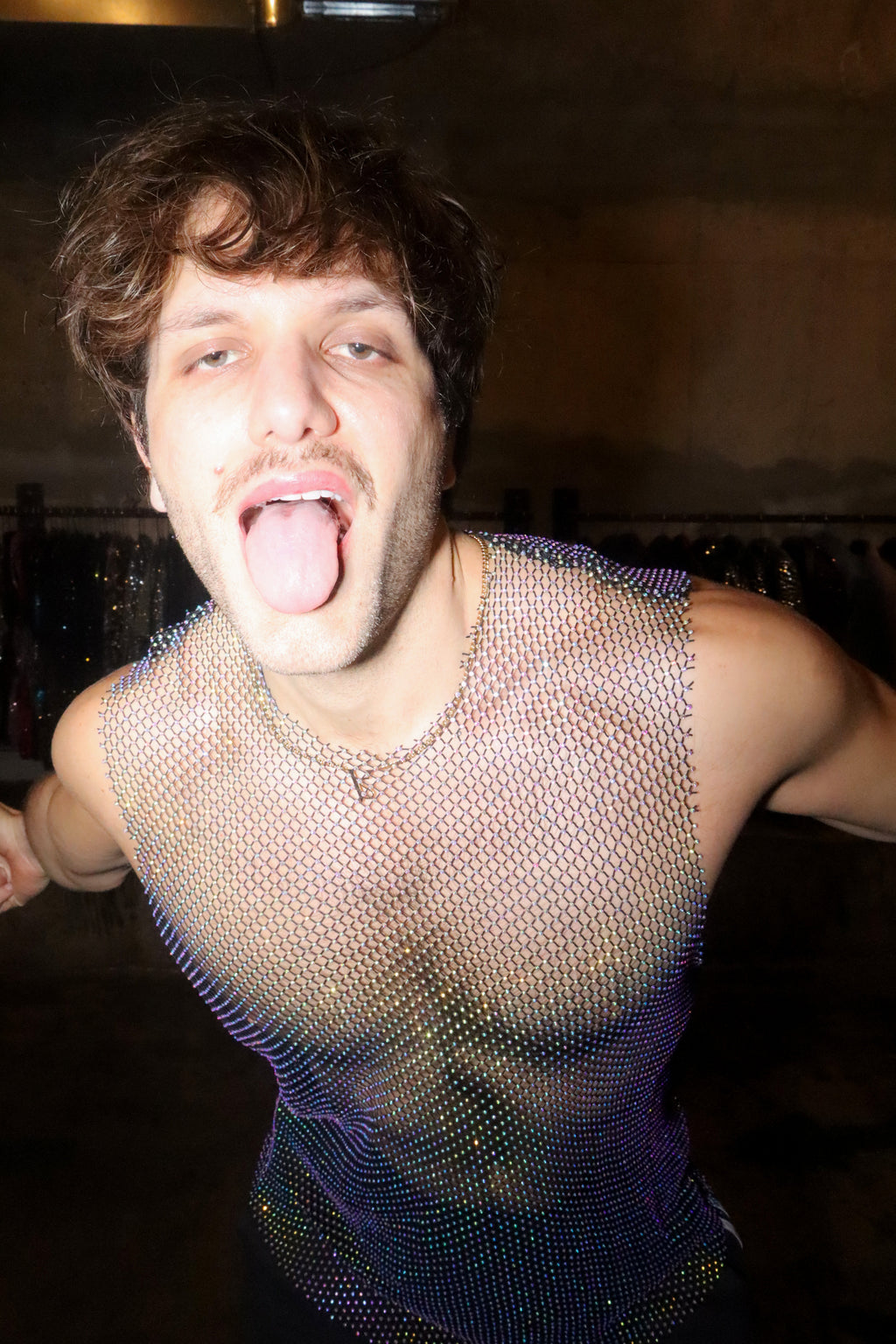 Crystal Mesh Top