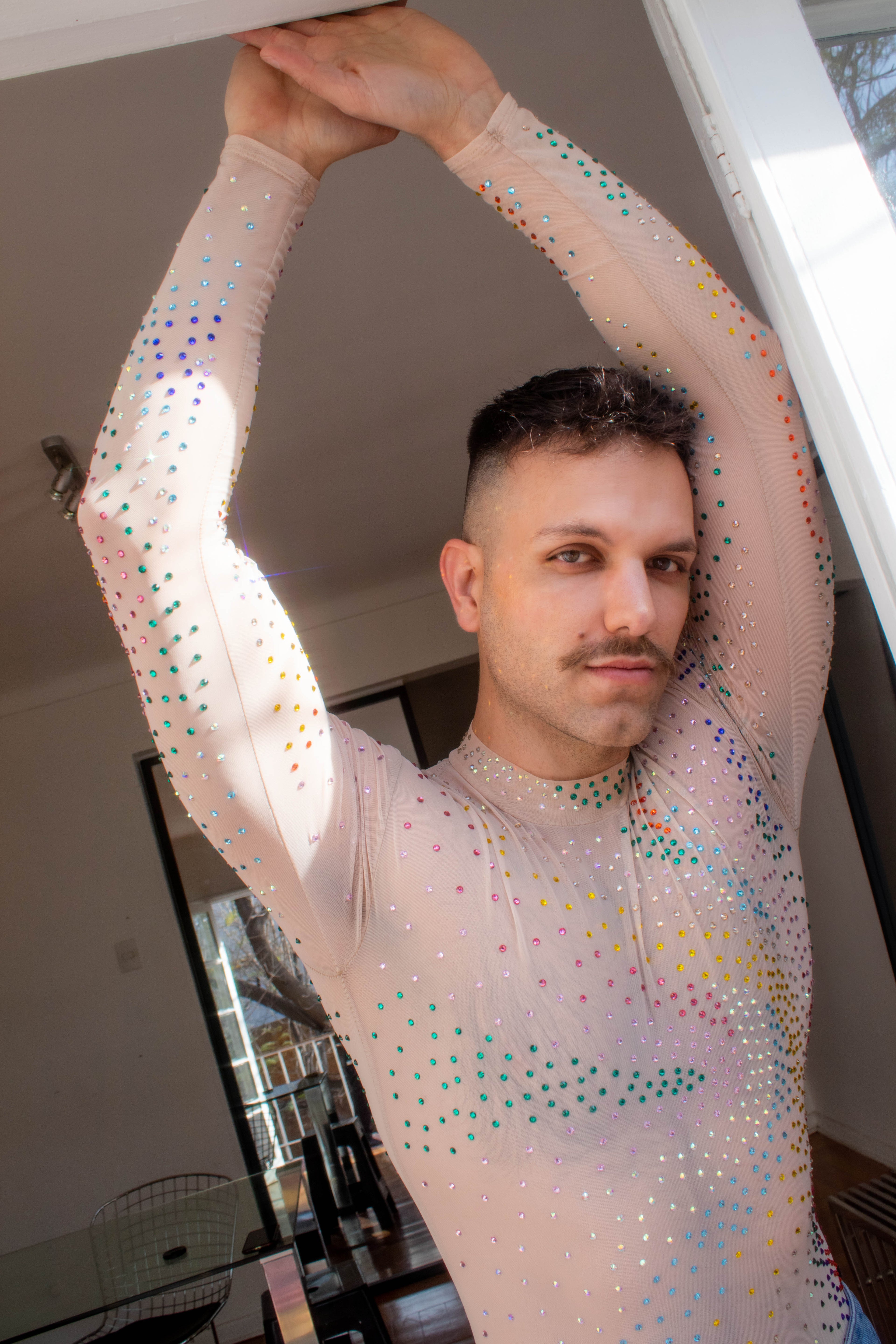 Starlight Embellished Long Sleeve Bodysuit