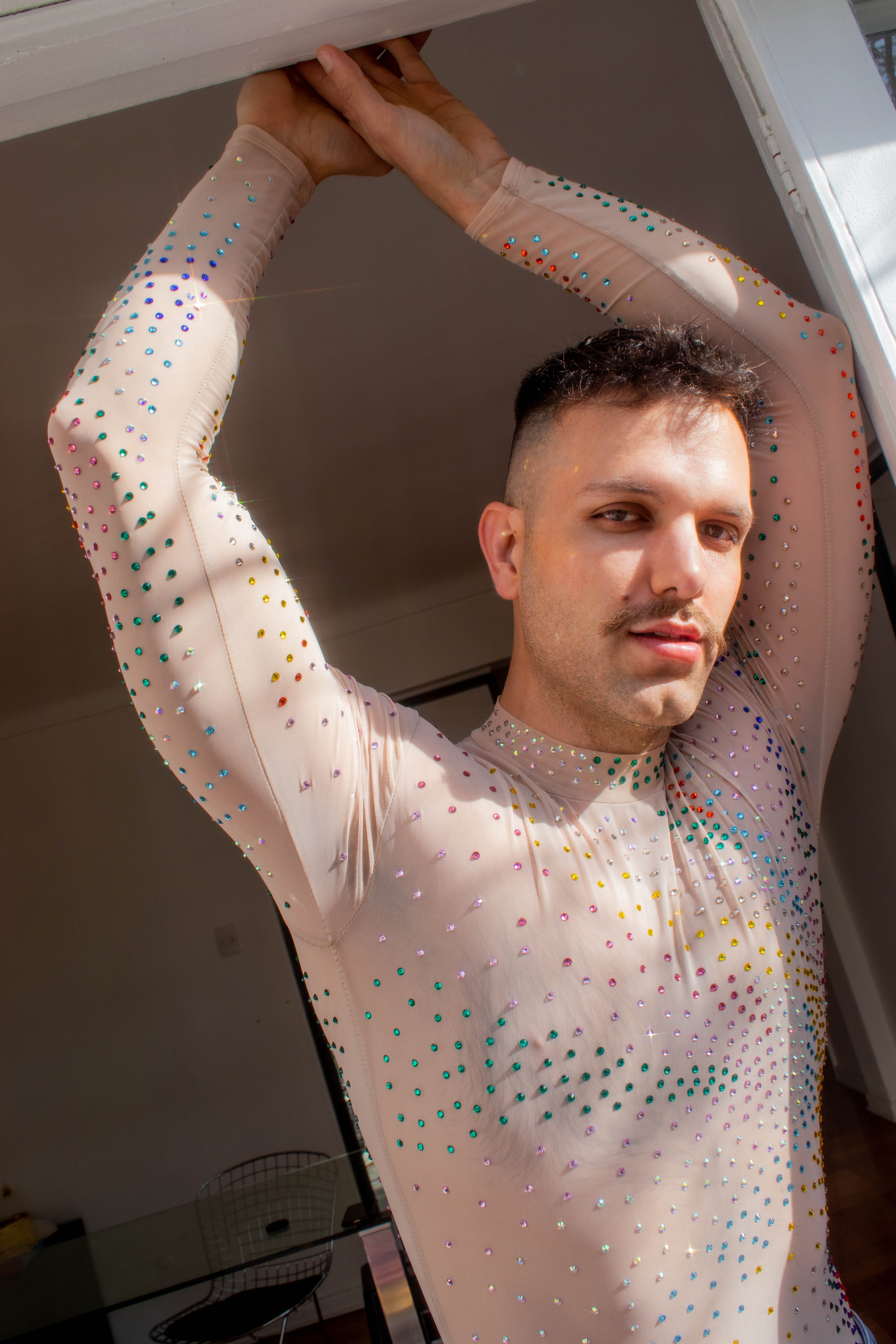 Starlight Embellished Long Sleeve Bodysuit