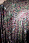 Maister Crystal Rhinestone Mesh Bodysuit