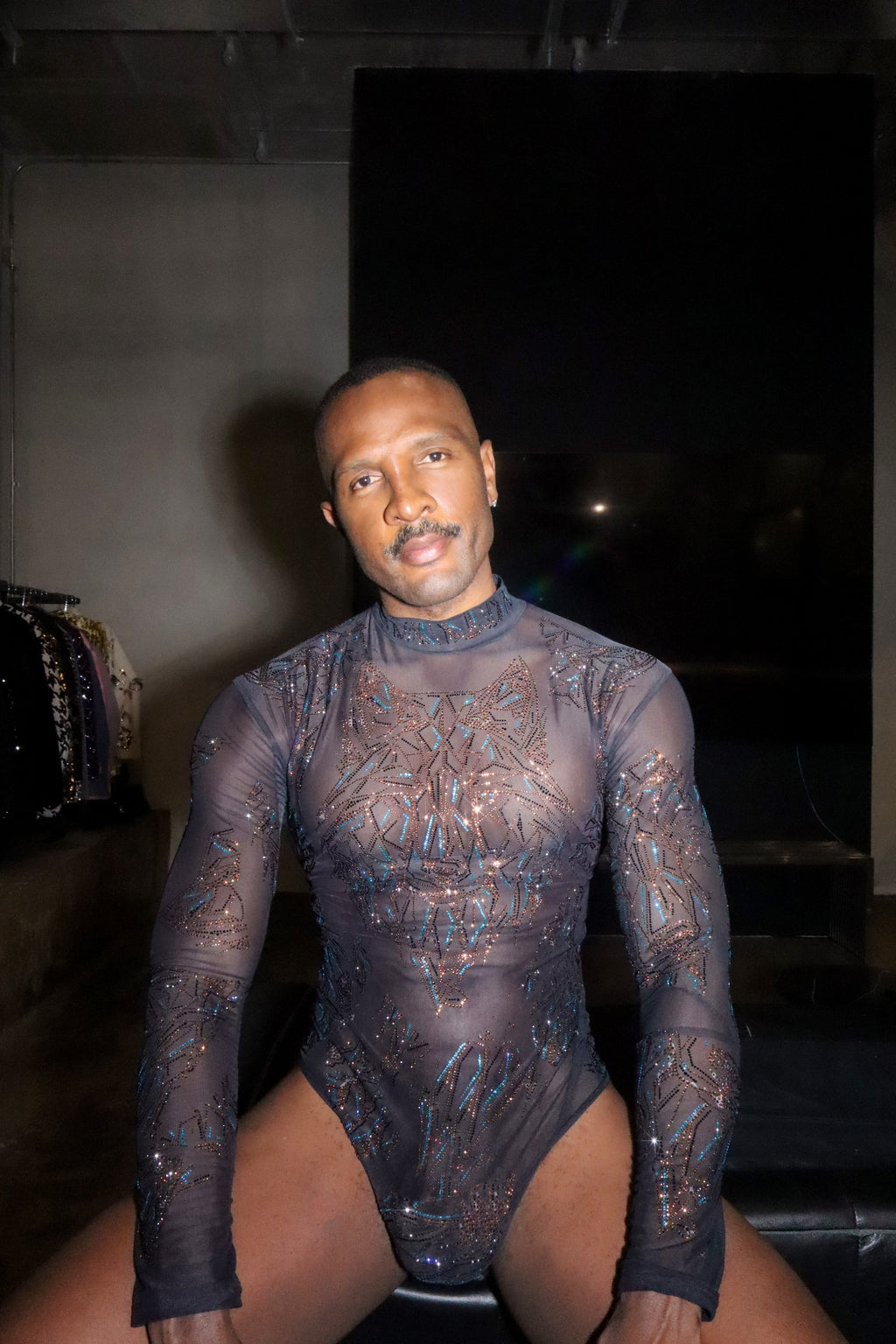 Lone Wolf Crystal Bodysuit