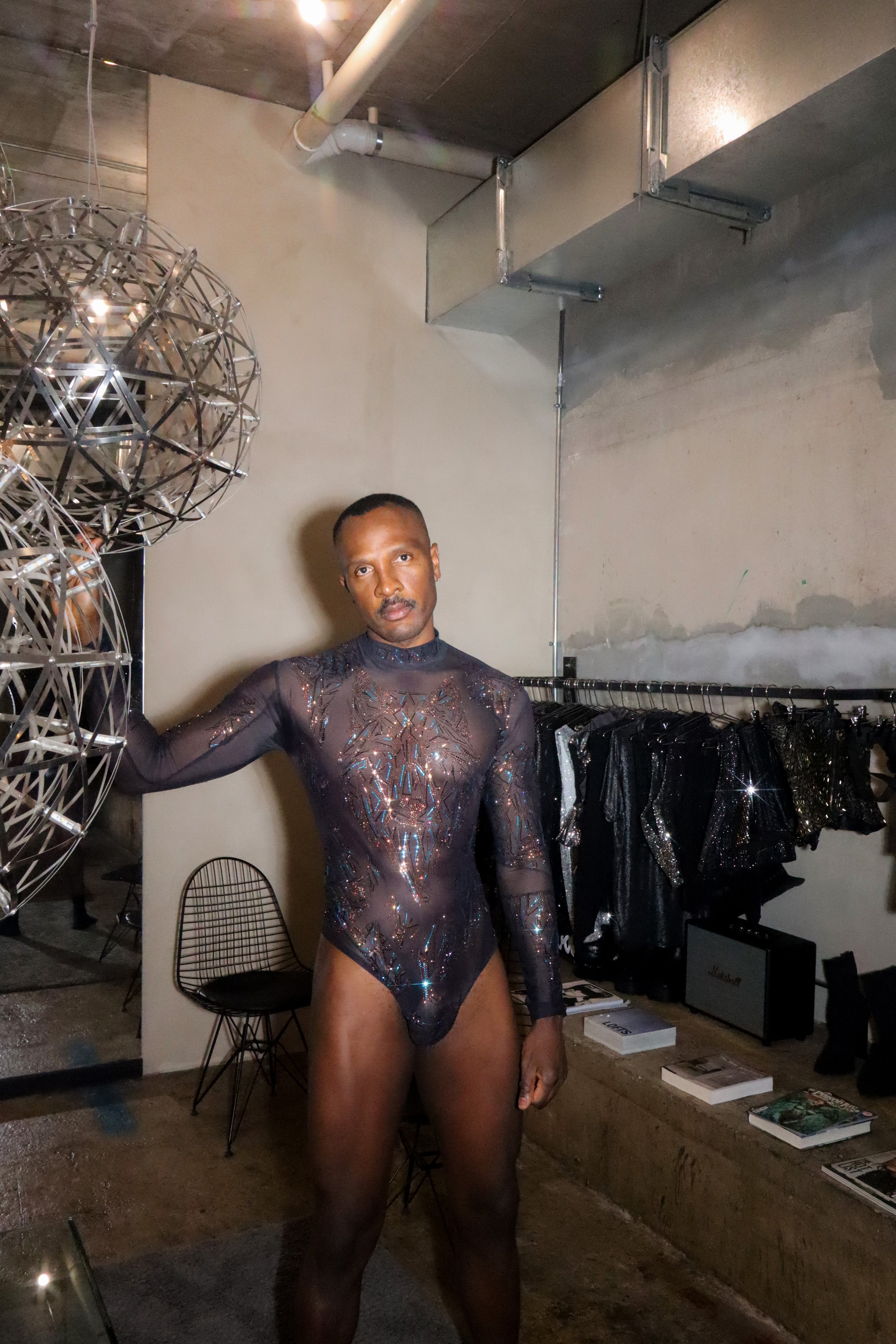 Lone Wolf Crystal Bodysuit