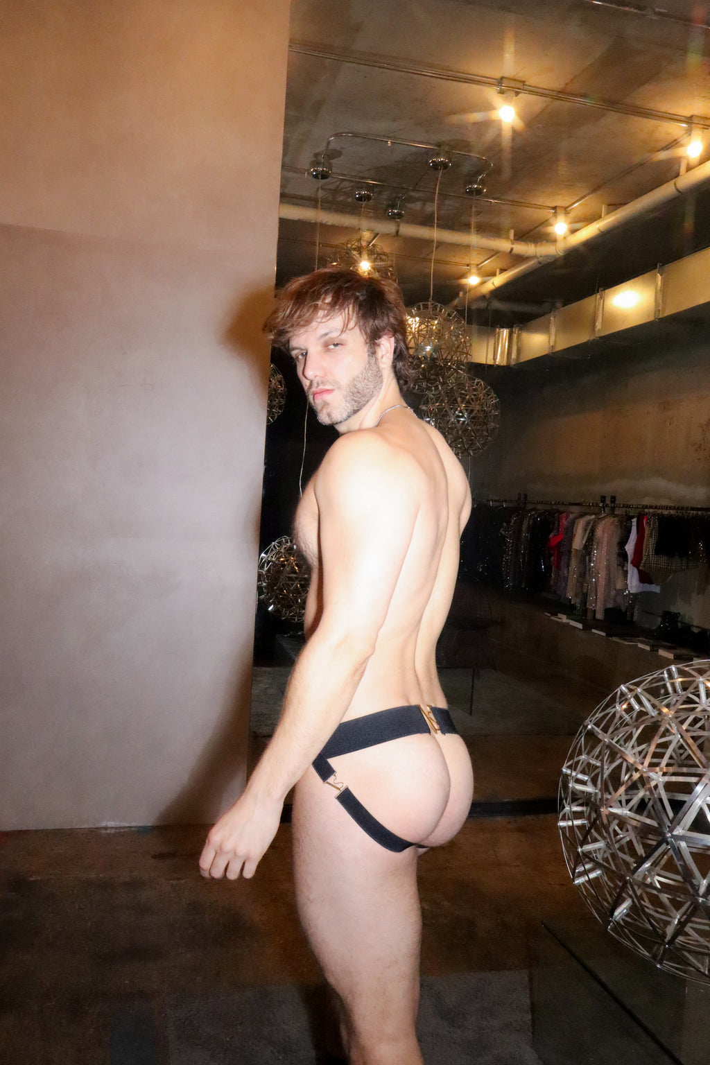Maison Noir Gold-Clasp Jockstrap
