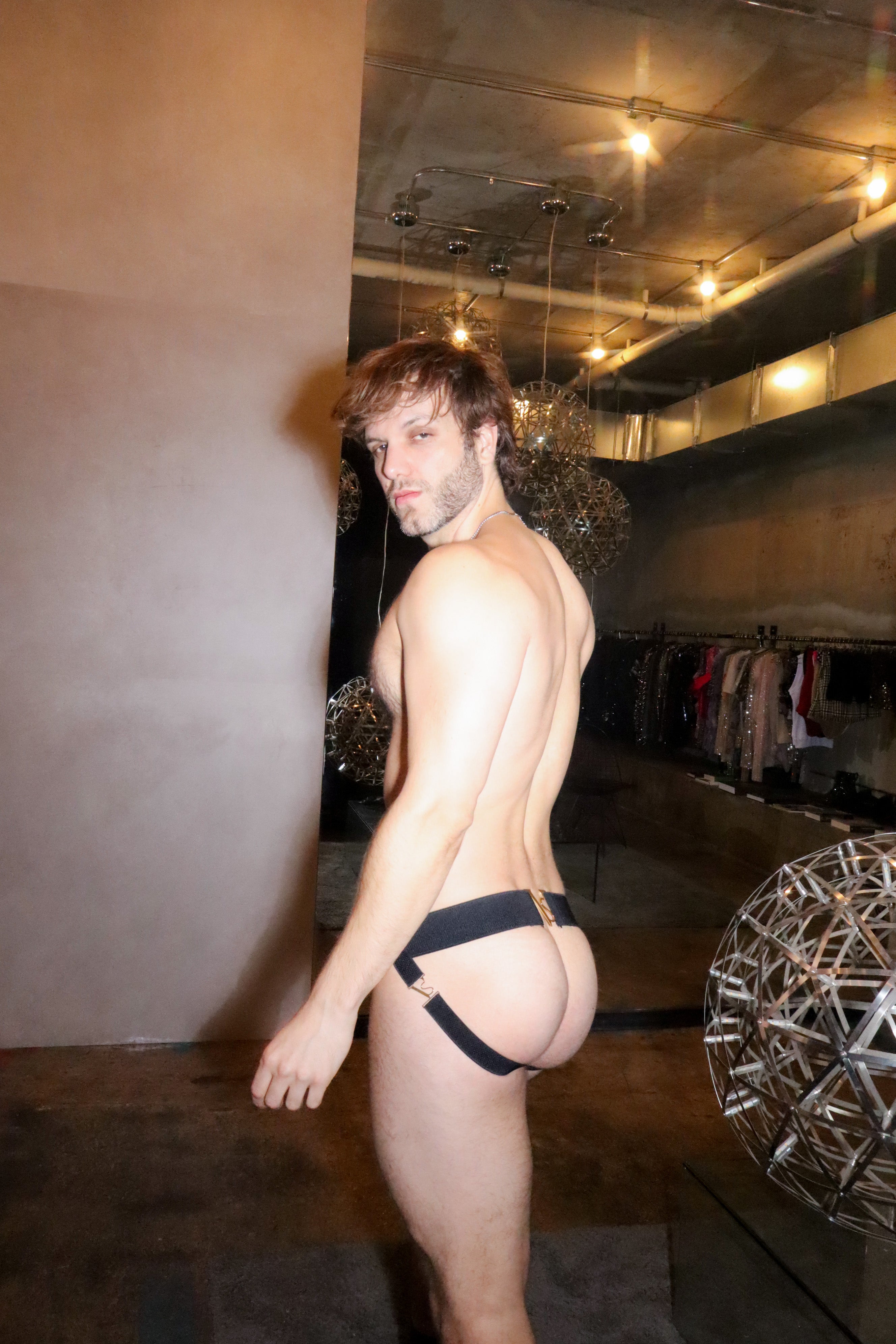 Maison Noir Gold-Clasp Jockstrap