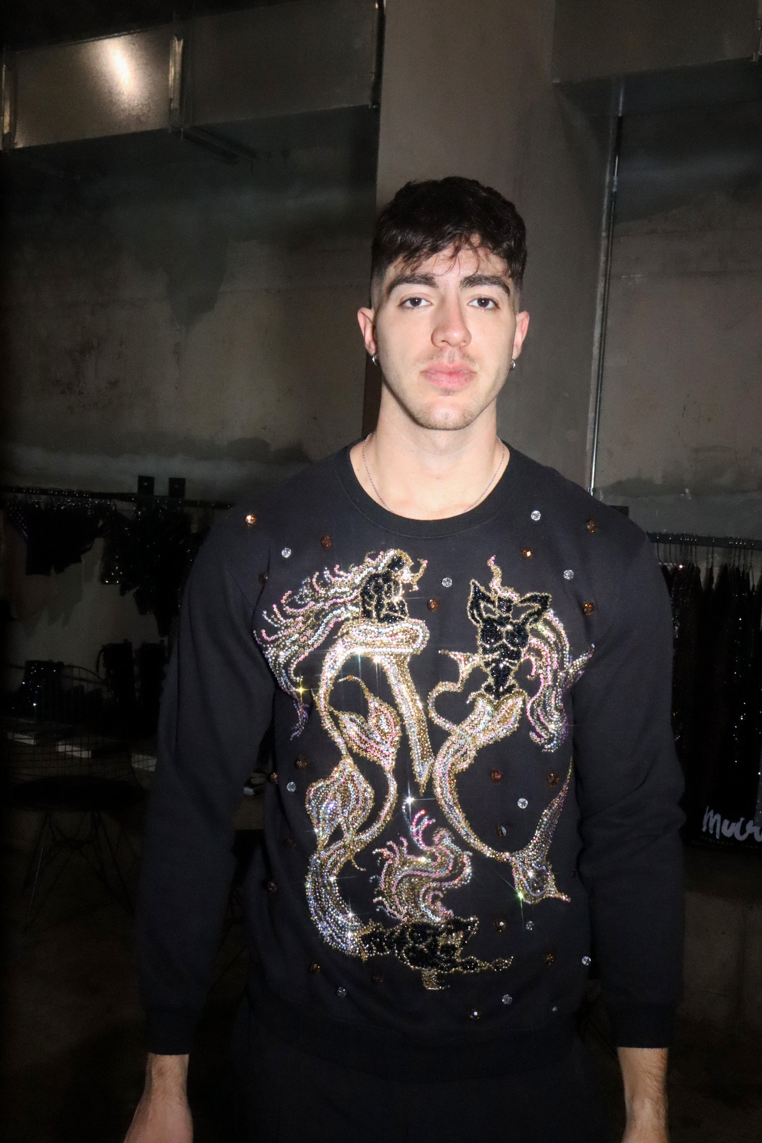 Crystal Merman Embellished Sweatshirt