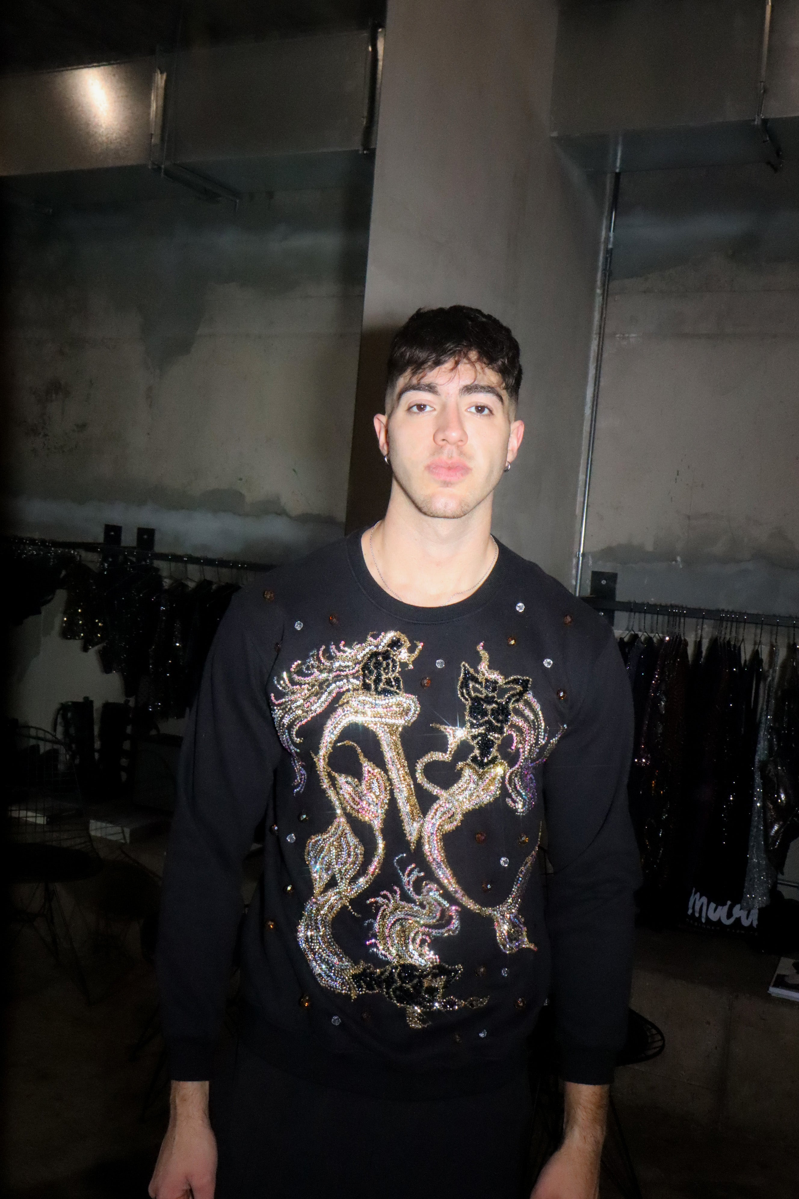 Crystal Merman Embellished Sweatshirt