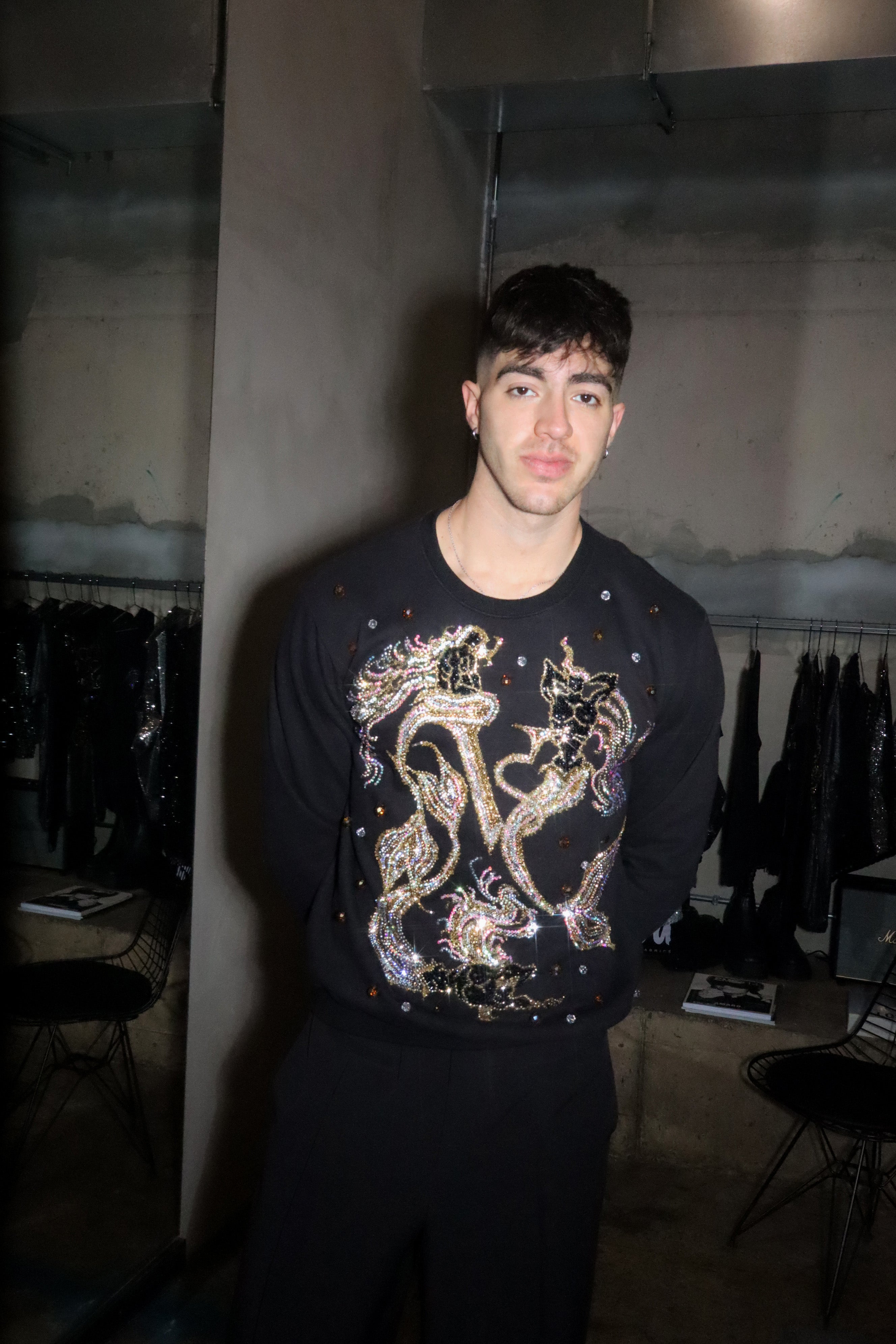 Crystal Merman Embellished Sweatshirt