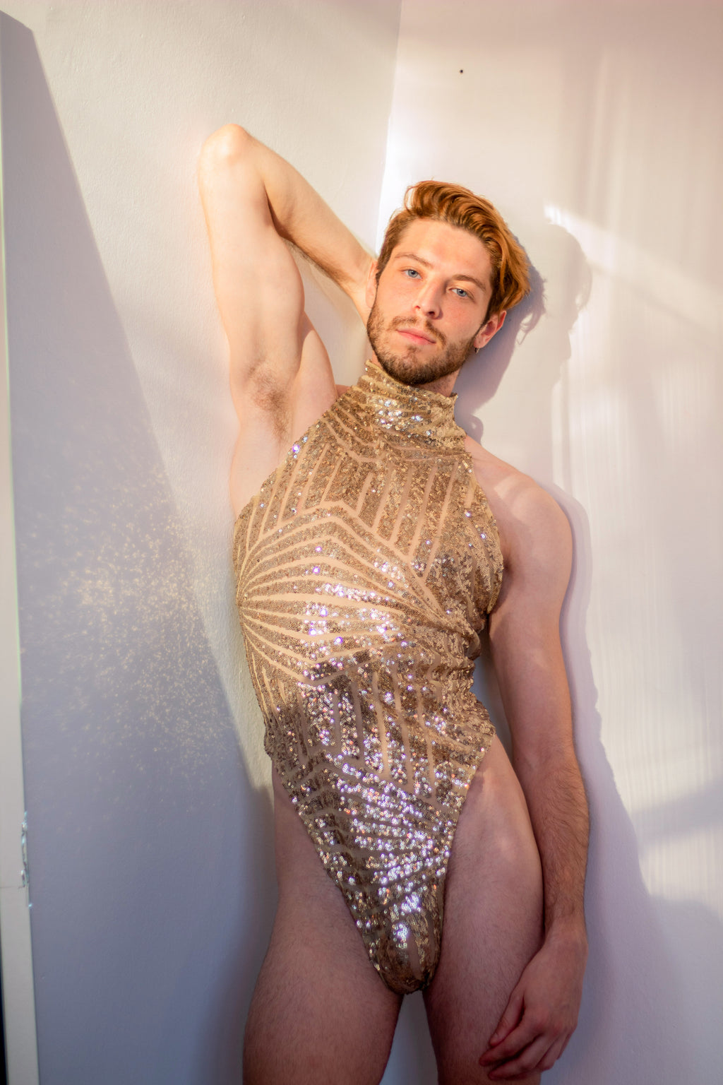 Champagne gift wrap bodysuit