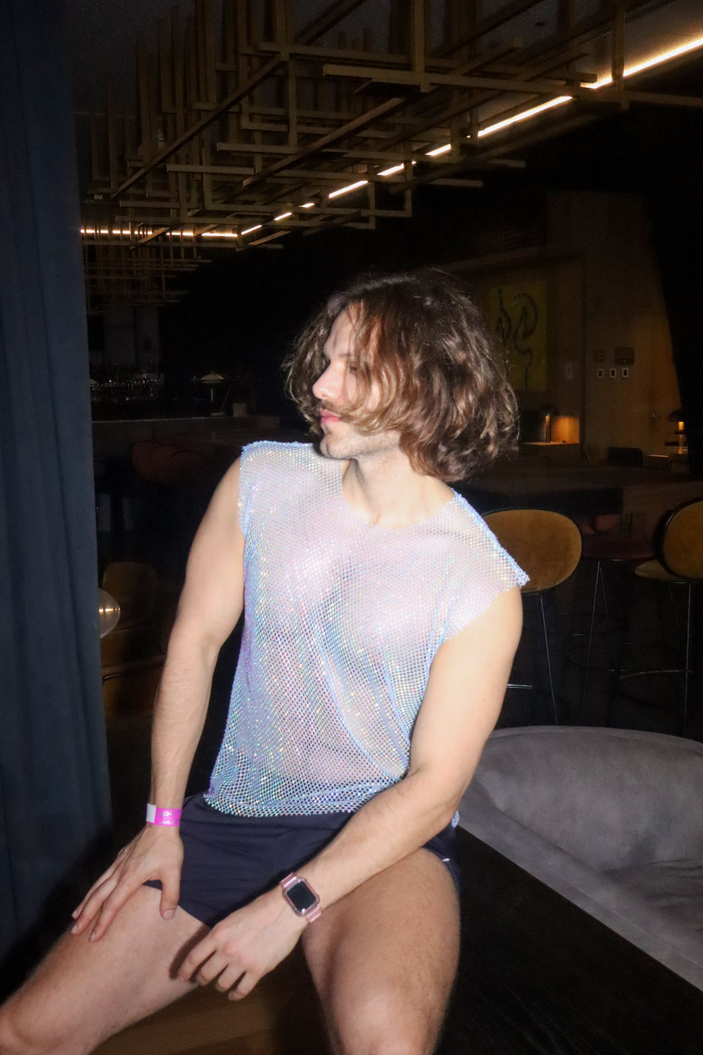 Crystal Mesh Top