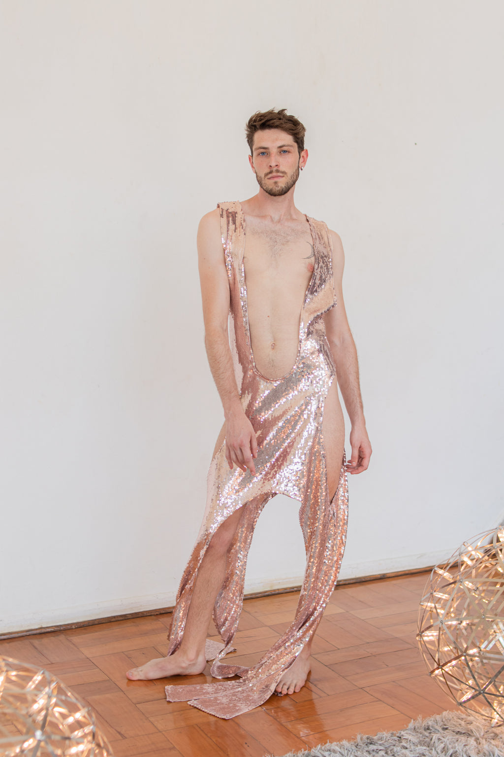 Rose Sequins Dress